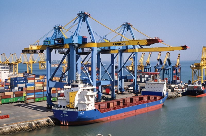 грузовые контейнеры в порту